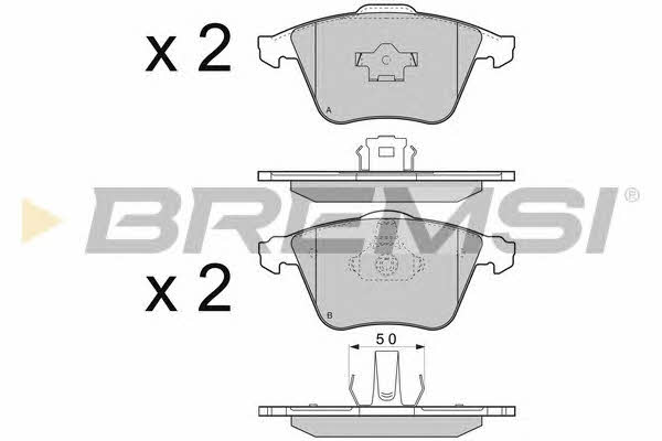 Bremsi BP3301 Brake Pad Set, disc brake BP3301