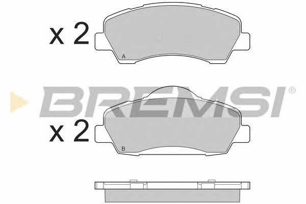 Bremsi BP3559 Brake Pad Set, disc brake BP3559