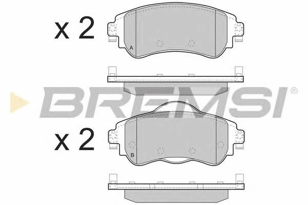 Bremsi BP3491 Brake Pad Set, disc brake BP3491