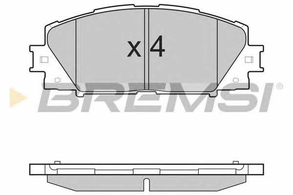 Bremsi BP3498 Brake Pad Set, disc brake BP3498