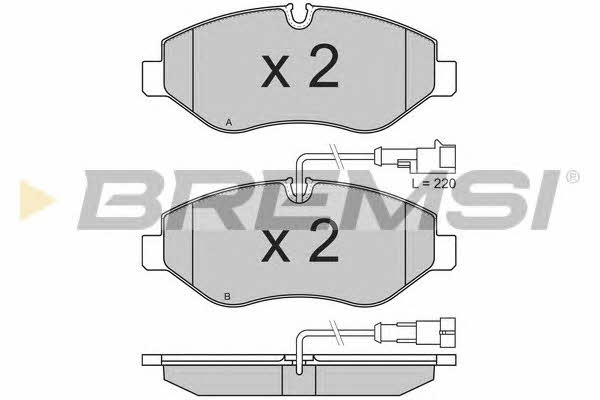 Bremsi BP3334 Brake Pad Set, disc brake BP3334