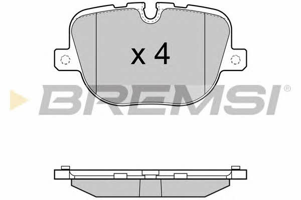 Bremsi BP3416 Brake Pad Set, disc brake BP3416