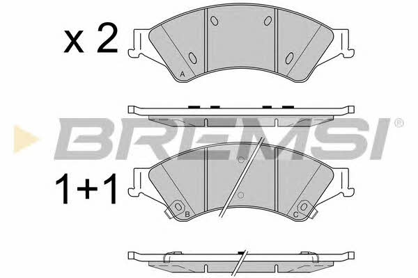 Bremsi BP3527 Brake Pad Set, disc brake BP3527