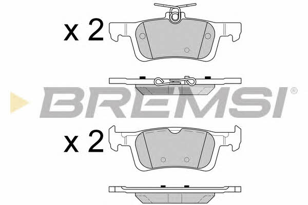 Bremsi BP3602 Brake Pad Set, disc brake BP3602