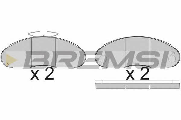 Bremsi BP7261 Brake Pad Set, disc brake BP7261