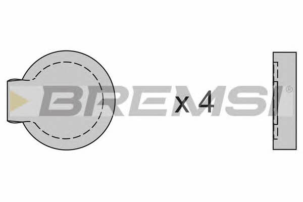 Bremsi BP2122 Brake Pad Set, disc brake BP2122