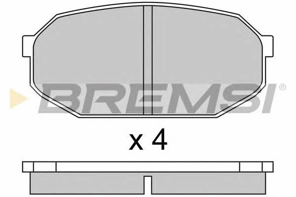 Bremsi BP2249 Brake Pad Set, disc brake BP2249