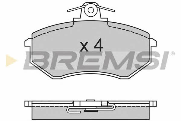 Bremsi BP2287 Brake Pad Set, disc brake BP2287