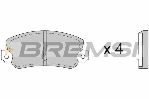 Bremsi BP2074 Brake Pad Set, disc brake BP2074