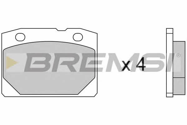 Bremsi BP2065 Brake Pad Set, disc brake BP2065