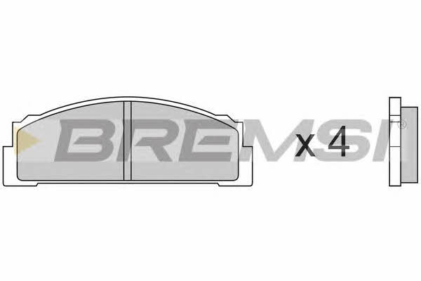 Bremsi BP2001 Brake Pad Set, disc brake BP2001