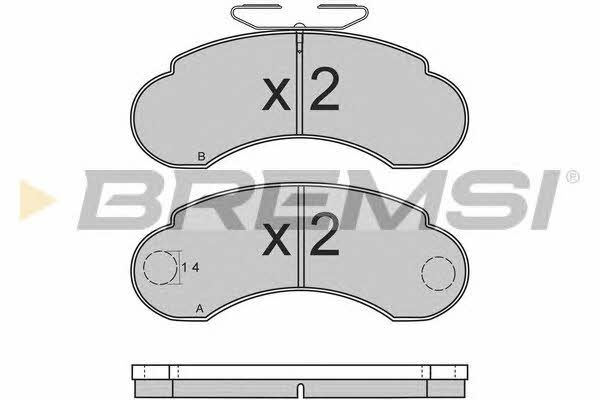 Bremsi BP2566 Brake Pad Set, disc brake BP2566