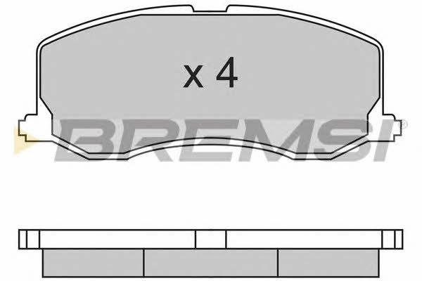 Bremsi BP2596 Brake Pad Set, disc brake BP2596