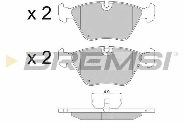 Bremsi BP2664 Brake Pad Set, disc brake BP2664