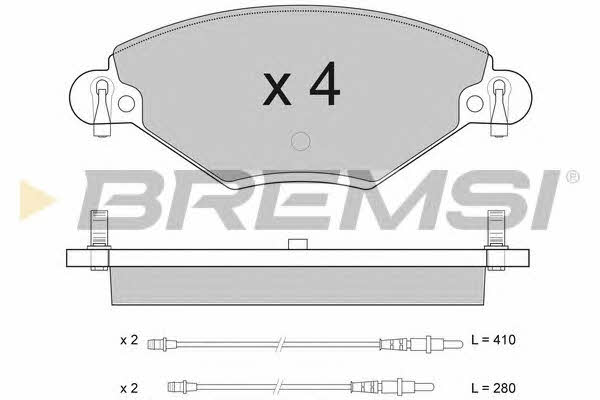Bremsi BP2939 Brake Pad Set, disc brake BP2939