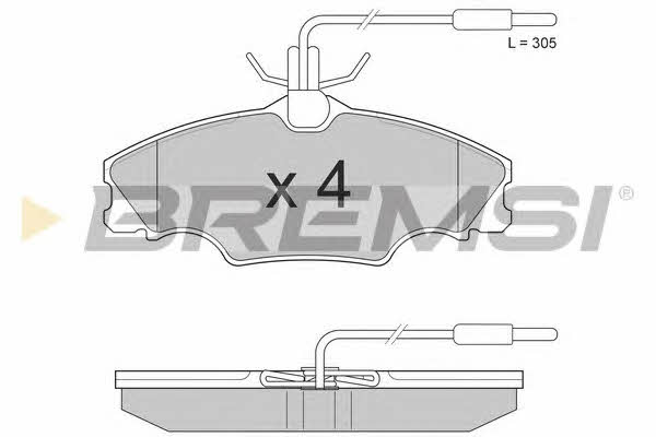 Bremsi BP2686 Brake Pad Set, disc brake BP2686