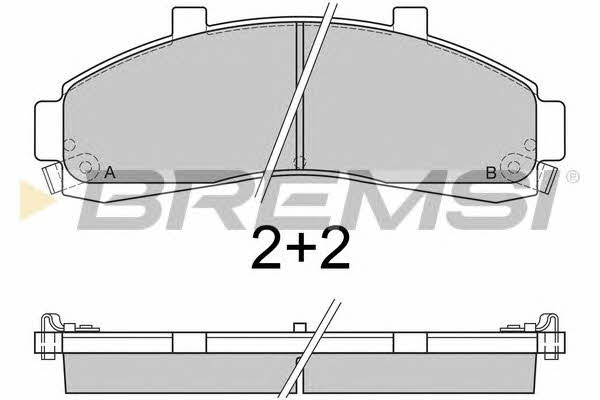 Bremsi BP2829 Brake Pad Set, disc brake BP2829