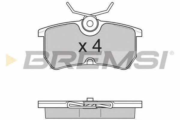 Bremsi BP2844 Brake Pad Set, disc brake BP2844