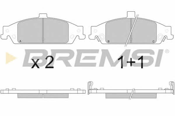 Bremsi BP2882 Brake Pad Set, disc brake BP2882