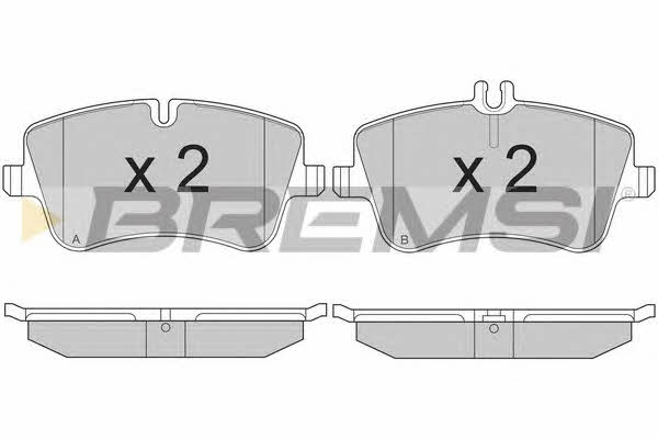 Bremsi BP2896 Brake Pad Set, disc brake BP2896