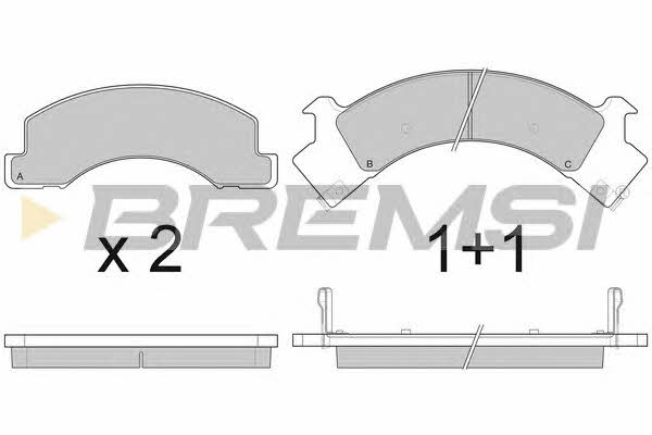 Bremsi BP3084 Brake Pad Set, disc brake BP3084