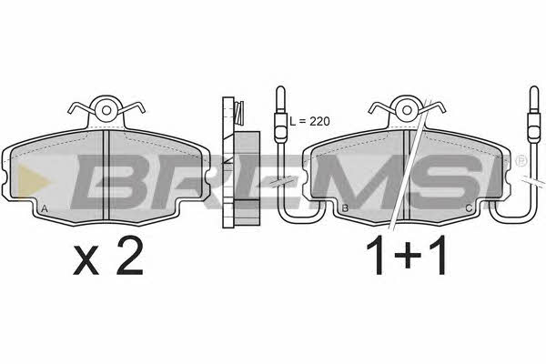 Bremsi BP2360 Brake Pad Set, disc brake BP2360
