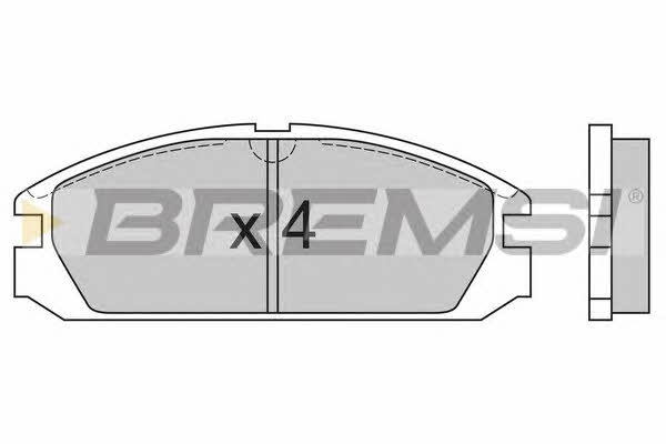 Bremsi BP2503 Brake Pad Set, disc brake BP2503