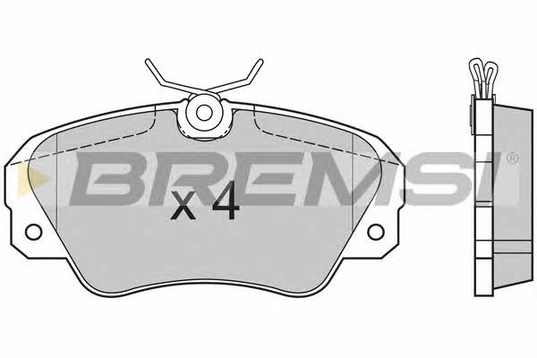 Bremsi BP2514 Brake Pad Set, disc brake BP2514