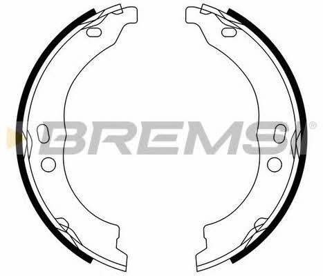 Bremsi GF0188 Parking brake shoes GF0188