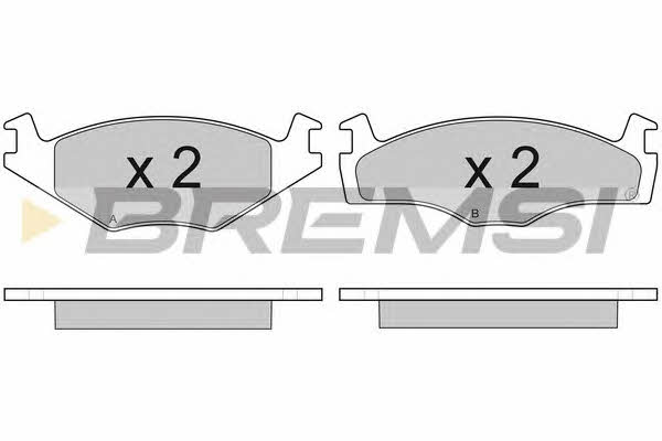 Bremsi BP2645 Brake Pad Set, disc brake BP2645