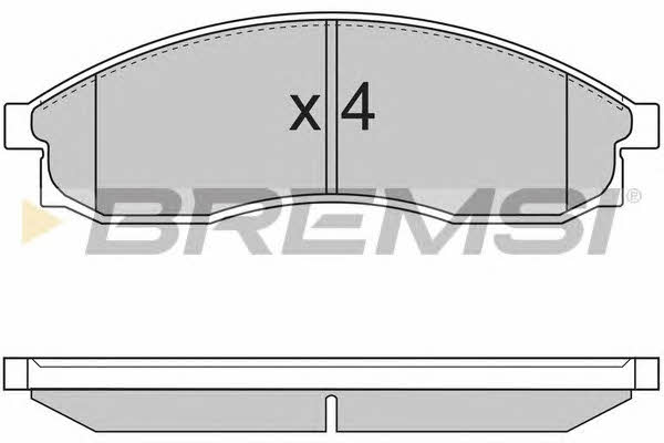Bremsi BP2726 Brake Pad Set, disc brake BP2726
