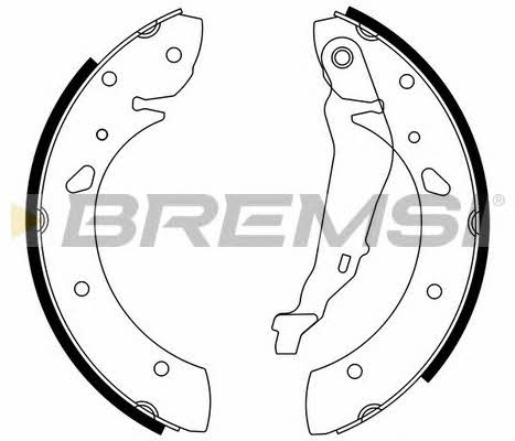 Bremsi GF0711 Brake shoe set GF0711