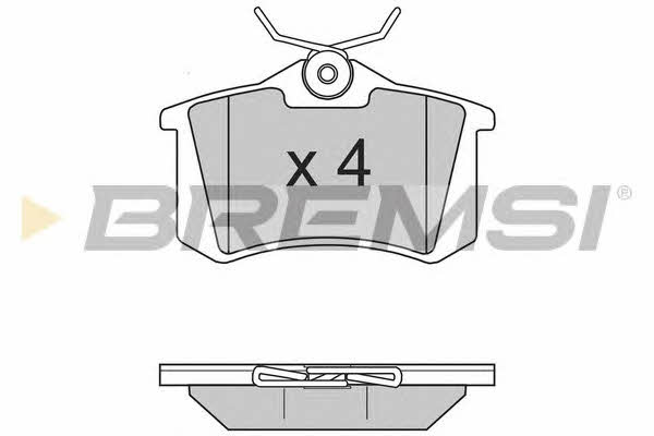 Bremsi BP2806 Rear disc brake pads, set BP2806