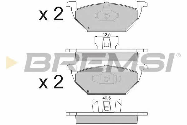 Bremsi BP2835 Brake Pad Set, disc brake BP2835
