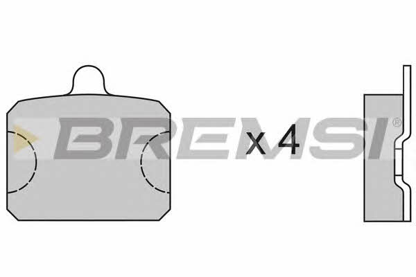 Bremsi BP2126 Brake Pad Set, disc brake BP2126