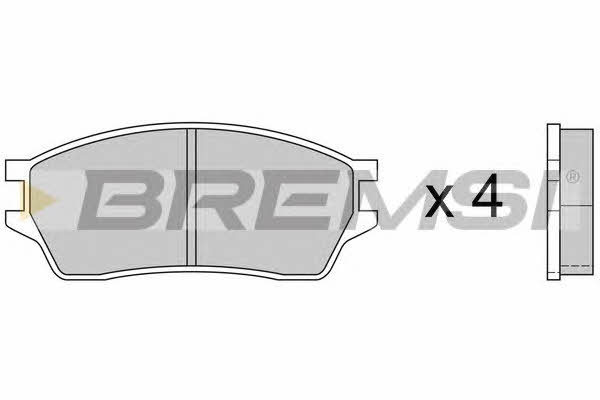 Bremsi BP2391 Brake Pad Set, disc brake BP2391