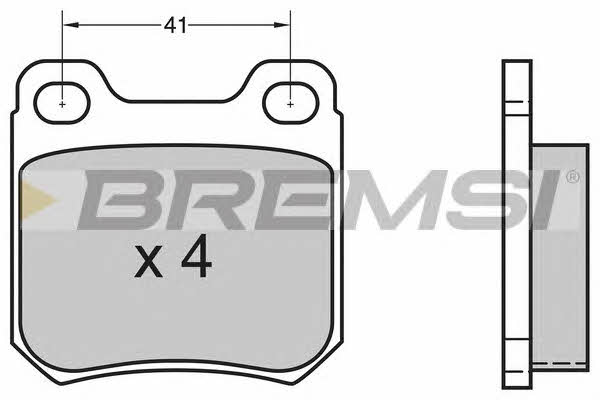 Bremsi BP2412 Brake Pad Set, disc brake BP2412