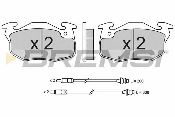 Bremsi BP2551 Brake Pad Set, disc brake BP2551