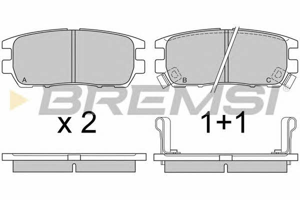 Bremsi BP2574 Brake Pad Set, disc brake BP2574