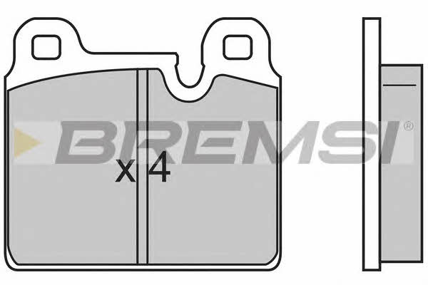Bremsi BP2636 Brake Pad Set, disc brake BP2636