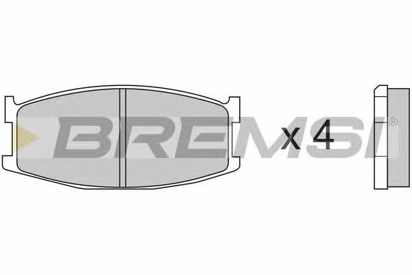 Bremsi BP2152-1 Brake Pad Set, disc brake BP21521