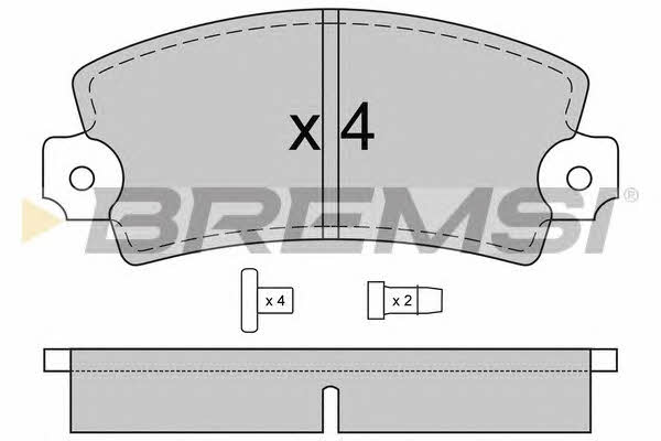 Bremsi BP2220 Brake Pad Set, disc brake BP2220