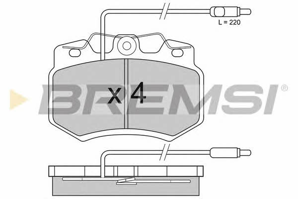 Bremsi BP2276-1 Brake Pad Set, disc brake BP22761