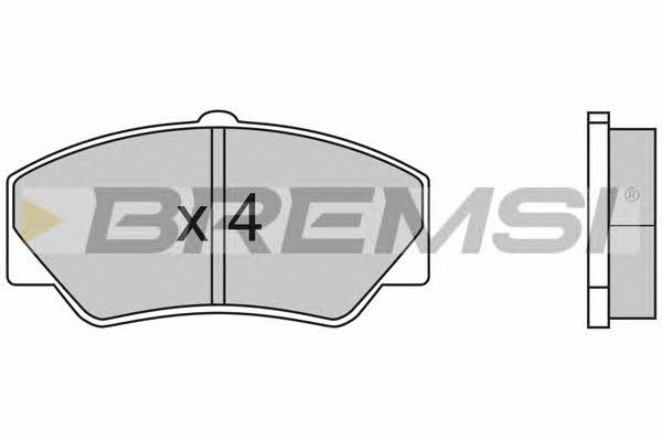 Bremsi BP2316 Brake Pad Set, disc brake BP2316