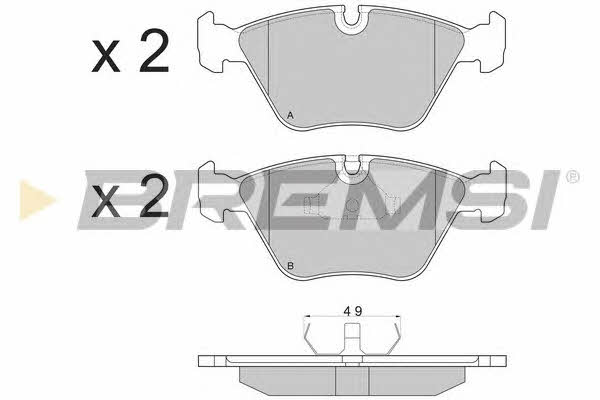 Bremsi BP2381 Brake Pad Set, disc brake BP2381