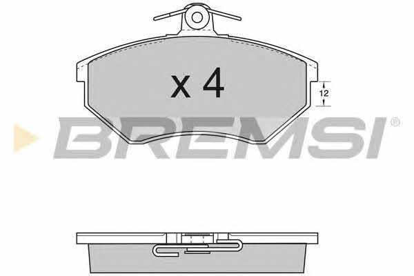 Bremsi BP2532 Brake Pad Set, disc brake BP2532