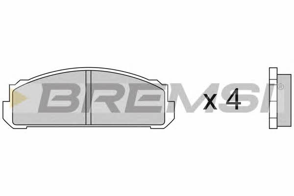 Bremsi BP2076 Brake Pad Set, disc brake BP2076