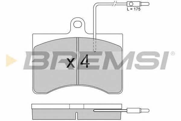 Bremsi BP2094 Brake Pad Set, disc brake BP2094