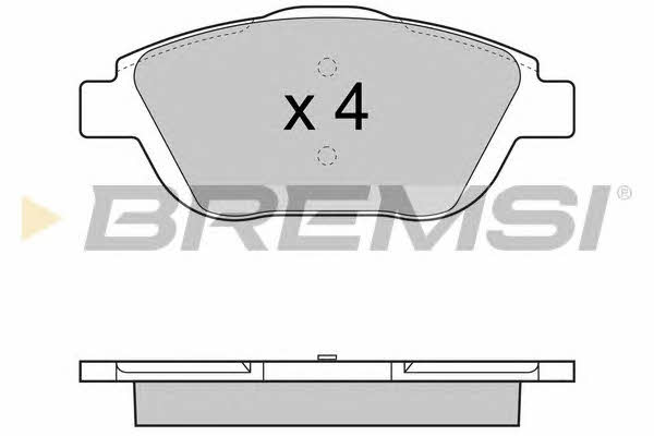 Bremsi BP3428 Brake Pad Set, disc brake BP3428