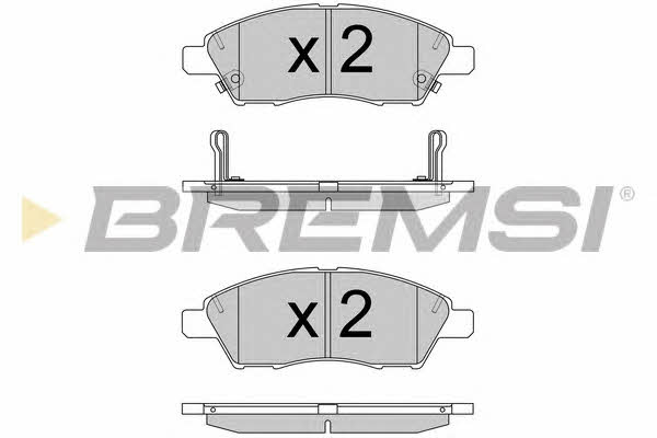 Bremsi BP3589 Brake Pad Set, disc brake BP3589